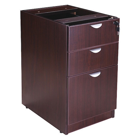 Deluxe Pedestal-Full, Box/Box/File, 15.5"Wx22"D, Mocha