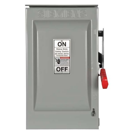 Fusible, Safety Switch, Heavy Duty, 600 V, 2PST