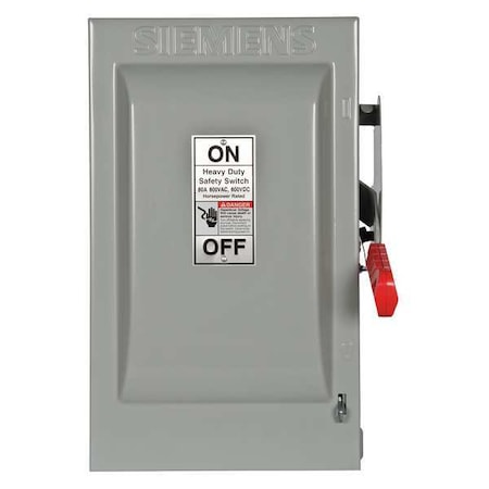 Fusible, Safety Switch, Heavy Duty, 600 V, 2PST