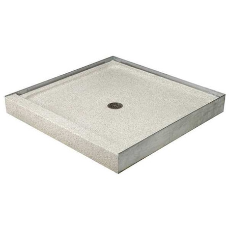 Square Shower Base 36"x36", Marble Chips