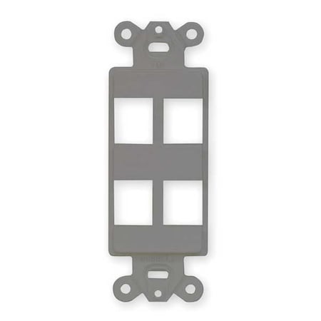 Outlet Frame,4 Port,ISF Decorator Outlet