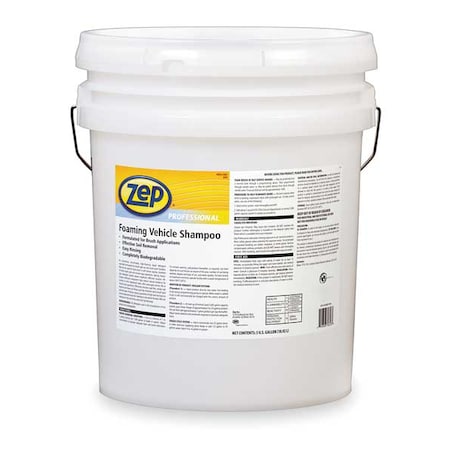 Foaming Vehicle Shampoo, Touchless Vehicle Cleaners, 5 gal, Butyl-Free