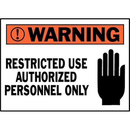 Machine/Equipment Label, 3 1/2 in Height, 5 in Width, Polyester, Horizontal Rectangle, English