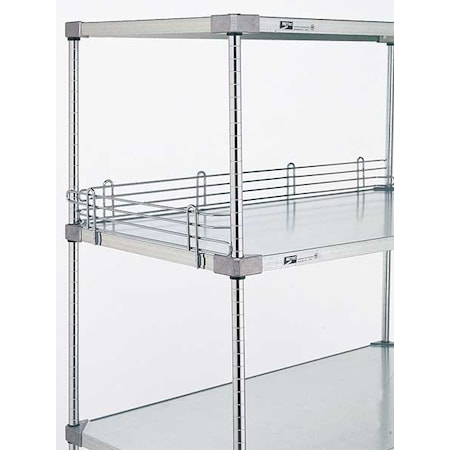 Shelf Side/Back Ledge 4"H x 18"W,2PK