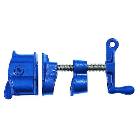 Clutch Pipe Clamp, Steel Handle and - Throat Depth