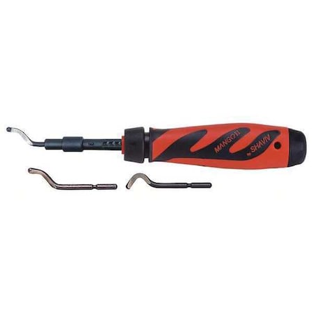 Deburring Tool Set,Plastic,Hi Speed Stl.