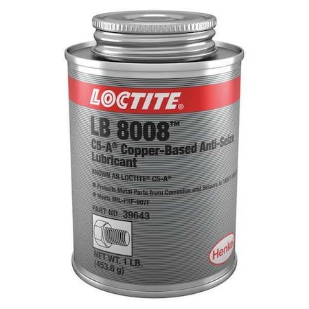 General Purpose Anti-Seize, Copper Base, 16 oz, Brush-Top Can, LB 8008, C5-A