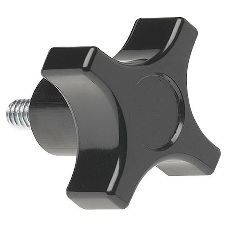 Four Prong Knob, Clamp Knob, 5/16-18 Size, 2.25"L, HR Phenolic