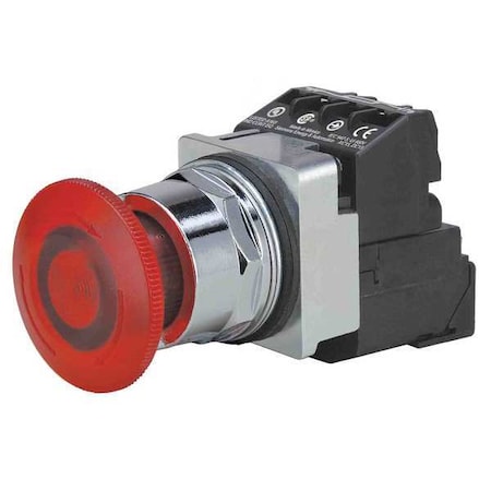 Push Button Operator, 30 mm, 1NO/1NC, Red