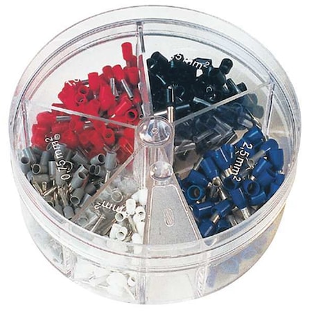 Ferrule Assort Kit,150 Pieces,No 24-18 AWG