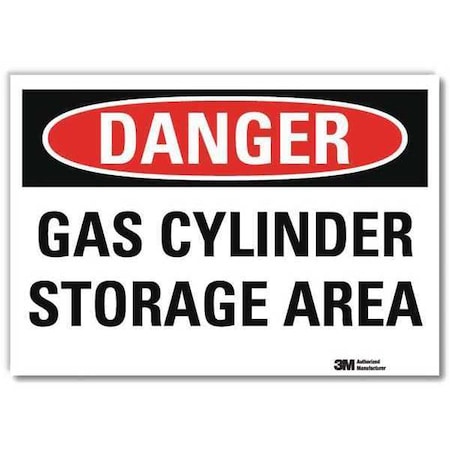 Danger Sign, 10 in H, 14 in W,Horizontal Rectangle, English, U3-1528-RD_14X10