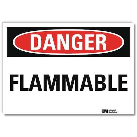 Danger Sign, 10 in H, 14 in W,Horizontal Rectangle, English, U3-1471-RD_14X10