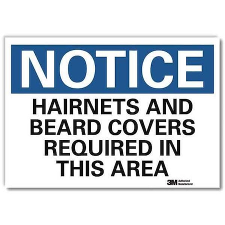 NoticeSign, ReflecSelfAdhVinyl, 10inWx7inH, U5-1248-RD_10X7