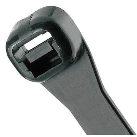 Cable Tie, 15-1/2 in L, 4-1/4 in Max Bundle Dia., Black, Nylon, 120 lb Strength, 25 PK