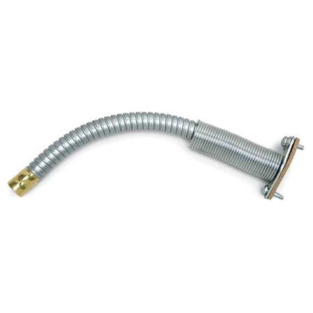 Flexible Spout, Steel, Silver, 5/8 in Dia.