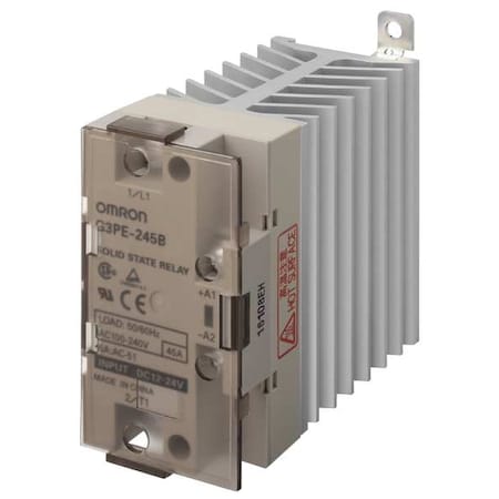 Solid State Relay, 1 Phase, Screw Clamp, DIN Rail & Screw, Phototriac