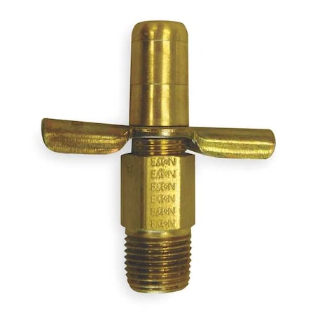 Drain Cock,Brass,MNPT,1/8 In
