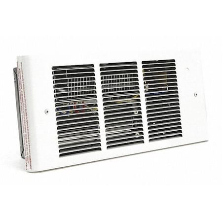 Recessed Electric Wall-Mount Heater, Recessed, 1500/1125/750/375, 2000/1500/1000/500 W, 208/240V AC