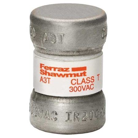 UL Class Fuse, T Class, Very Fast-Acting, 60A, 300V AC, Non-Indicating