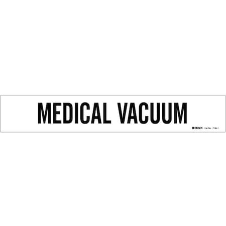 Pipe Mkr,Medical Vacuum,Wht,2-1/2to7-7/8