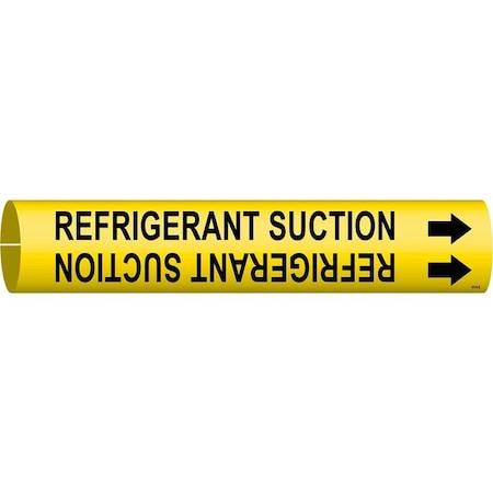 Pipe Marker,Refrigerant Suction,Yellow, 4118-B
