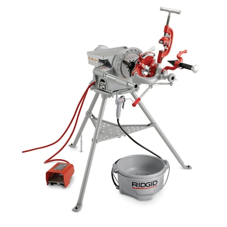 Model 300 Complete Power Threading Machine & Oiler Set, Item 15682, Portable, 38 RPM