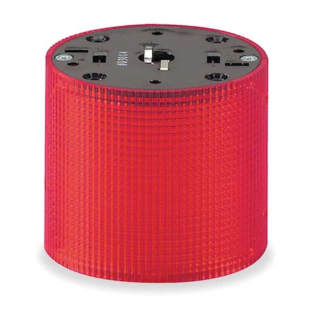 Tower Light Module, 120V AC, Red, 3 15/16 in Dia., 3 1/4 in Height, Incandescent, LSL Series