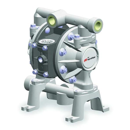 Double Diaphragm Pump, Kynar(R), Air Operated, PTFE, 14 GPM
