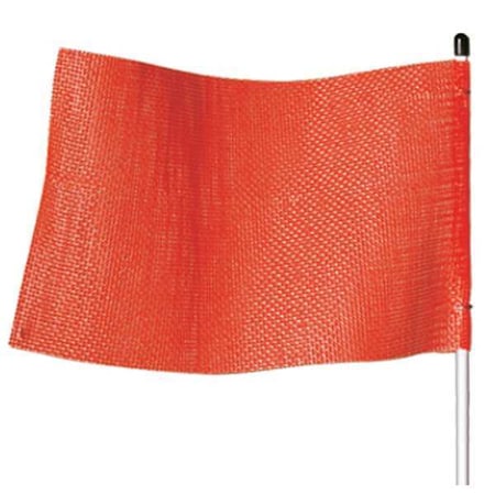 Warning Whip, White Whip, Orange Flag, Fiberglass Whip, Plastic Coated Nylon Mesh Flag