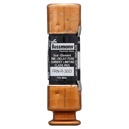 UL Class Fuse, RK5 Class, Time-Delay, 30A, 250V AC, Indicating