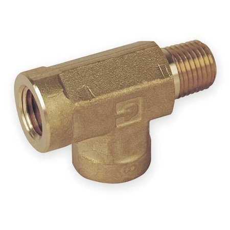 Street Tee Brass Pipe Fitting, 3/8 in Female NPT X 3/8 in Male NPT
