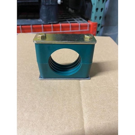 Vibration Dampening Beta Clamp, Single, 1-1/2 in Pipe, Steel Clamp, Poly Cushion