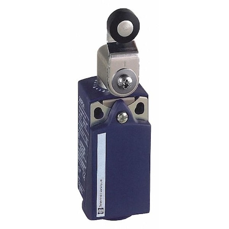 Limit Switch, Roller Lever, Rotary, 1NC/1NO, 10A at 240V AC, Actuator Location: Side