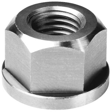 Flange Nut, 3/4"-10, 18-8 Stainless Steel, 18-8, Plain, 1-1/4 in Hex Wd, 3/4 in Hex Ht