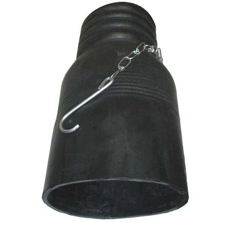 Tailpipe Adaptor,3.5 In ID,Rubber