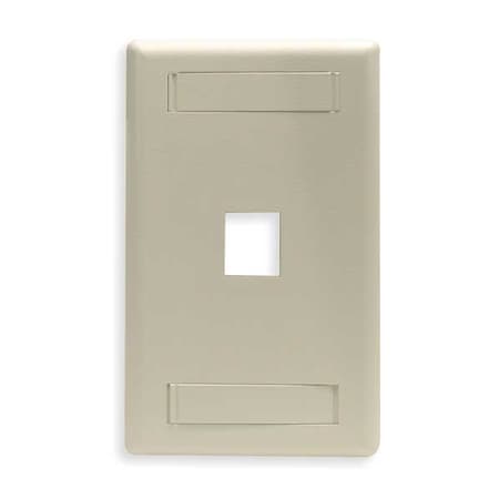 Hubbell 1-Socket IFP11EI Faceplate - 1 x Socket(s) - 1-gang - Electric Ivory