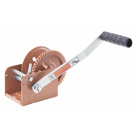 Ratcheting Winch,Spur,No Brake,1400 lb.