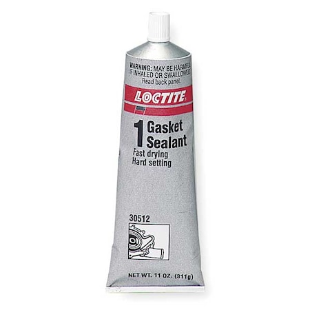 Fast Dry, Rigid Cure Gasket Sealant, 7 oz, Brown/Red, Temp Range -65 to 400 Degrees F