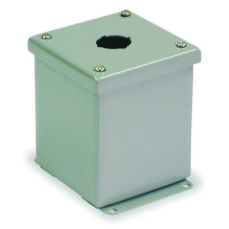 Pushbutton Enclosure,22mm,1 Hole,Steel