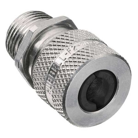 Liquid Tight Connector,3/8 in.,Black