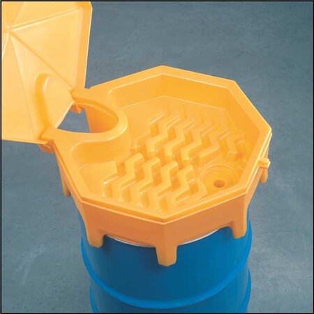Drum Funnel with Lid, 26.5 In, with Spout