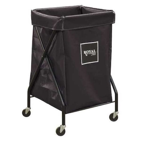 X-Frame Cart,6.7 cu. ft.,Black,Vinyl