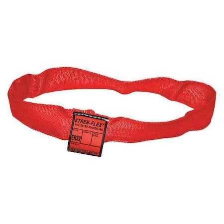 Round Sling,Endless,Red,4ft. L,Polyester