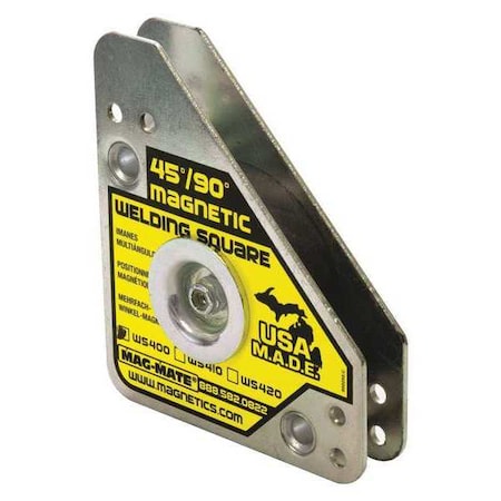 Magnetic Welding Square,4-3/8in.L,75 lb.