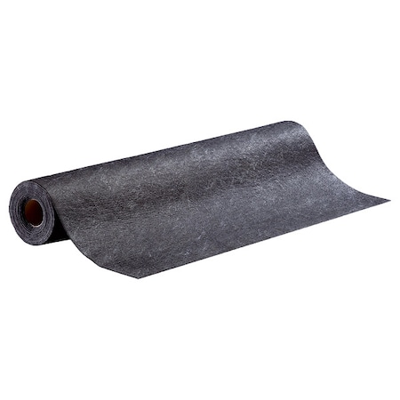 Sorbent Roll, 5 gal, 48 in x 50 ft, Universal, Black, Polypropylene