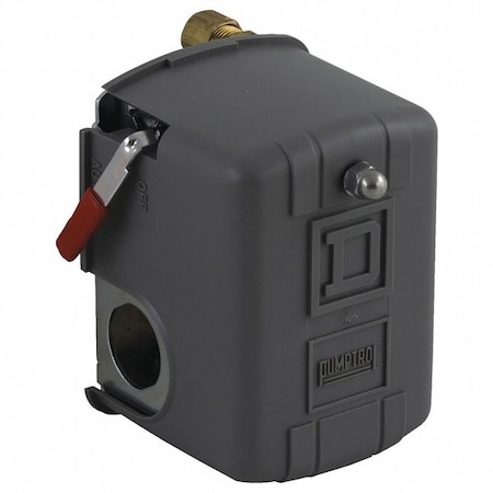 A/C Pressure Switch, Standard, DPST, 1 Ports, 1/4" FNPS, 20 to 100 psi Range, Polypropylene