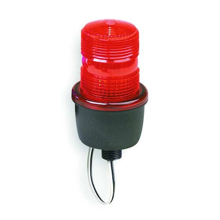 Low Profile Warning Light,Strobe,Red,