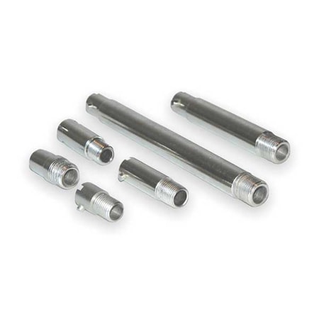 Bayonet Adapter,1/8-27 NPT,L 2 1/2,Slvr