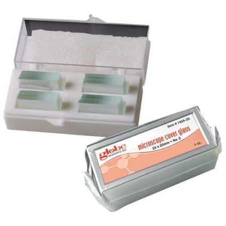 Microscope CoverGlass, Clear, 22x22mm, PK10