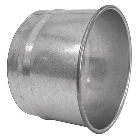 8" x 4" Round Duct Hose Adapter, 22 ga. SS